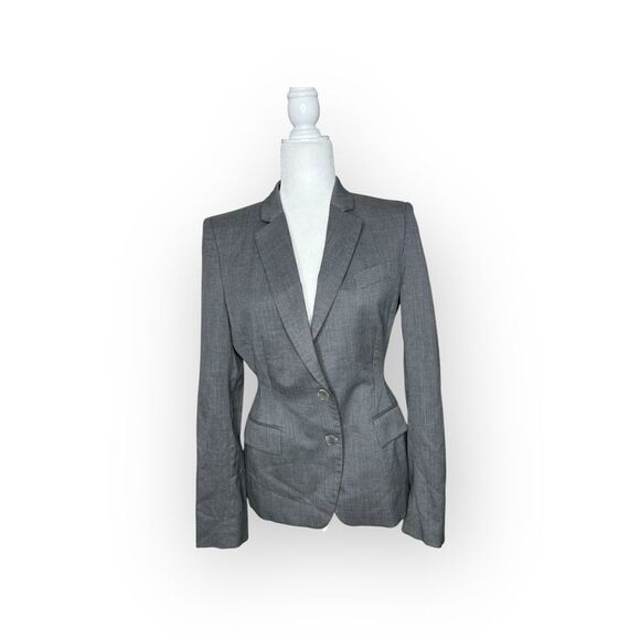 Stella McCartney Grey 100% Wool Blazer Jacket Size 42 IT